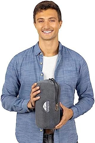 BlueHills Travel Blanket Pillow Rolled Premium Soft Plush Airplane Throw Traveling Essentials Compact in a Bag 70 X 48 inches for Long Plane Flight Portable Lightweight Grey Gray R01 - Image 8