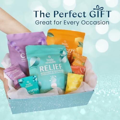Body Restore Shower Steamers Aromatherapy 15 Pack - Relaxation Birthday Gifts for Women and Men, Travel Essentials, Stress Relief and Self Care - Eucalyptus - Image 6