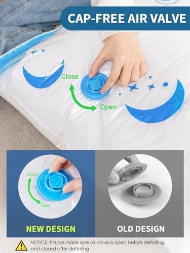 Vacuum Storage Bags with Electric Air Pump, 20 Pack (4 Jumbo, 4 Large, 4 Medium, 4 Small, 4 Roll Up Bags) Space Saving Bag for Clothes, Mattress, Blanket, Duvets, Pillows, Comforters,Travel - Image 6