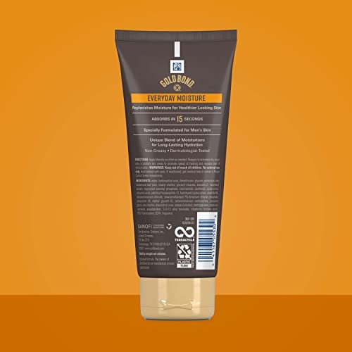 Gold Bond Men's Essentials Everyday Moisture Daily Body & Hand Cream, 6.5 oz., With Vitamin C - Image 3