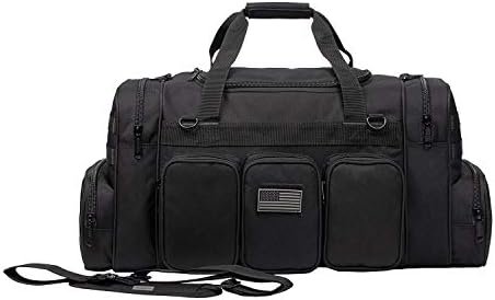 All_Fine 22 Inch Gun Range Tactical Duffel Bag with US Flag Patch Lockable - Image 2