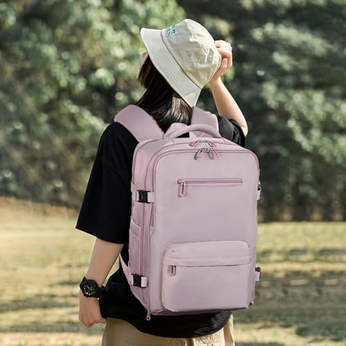 SHRRADOO Travel Laptop Backpack for Women, Casual Work Bag 17inch College High School Laptop Backpack Airline Approved Backpack Hiking Business Nurse Bag Casual Daypack for Weekender - Image 7