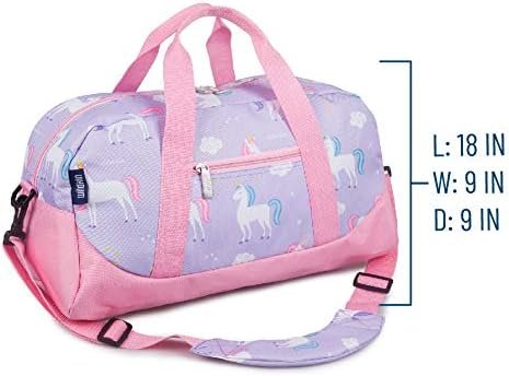 Wildkin Kids Overnighter Duffel Bags for Boys & Girls, Perfect for Early Elementary Sleepovers Duffel Bag for Kids, Carry-On Size & Ideal for School Practice or Overnight Travel Bag (Unicorn) - Image 4