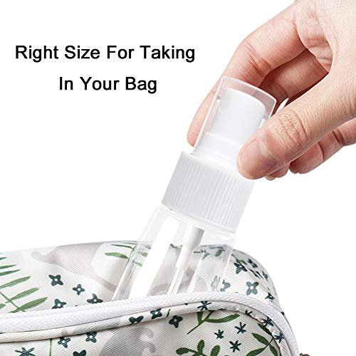 Fine Mist Spray Bottle 3.4oz/100ml Clear Travel Bottles Leak Proof for Makeup Cosmetic Containers (CLEAR) - Image 7