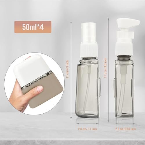 Bpluma Travel Bottles, Leak Proof Containers For Toiletries TSA Approved Airplane Accessories Kits For Liquid With Labels - Image 2