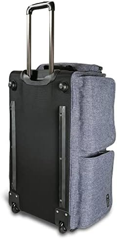 Mavii Costume Rack Duffel - Wheeled 28 Inch Collapsible Travel Bag, Rolling Garment Rack Luggage, Gray - Image 7
