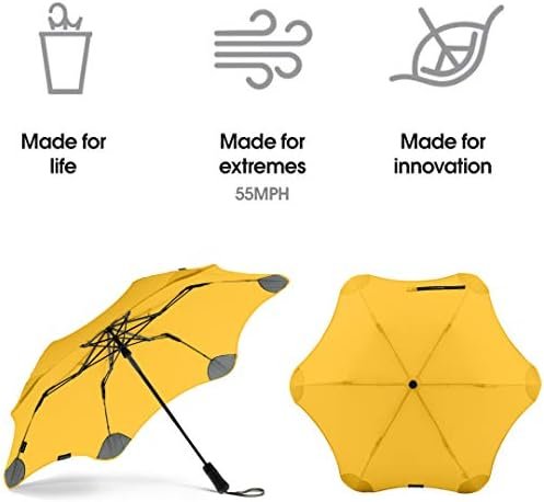 Blunt Metro Travel Umbrella – 39" Windproof Umbrella, Compact Umbrella for Wind and Rain, Portable, Heavy Duty, UV Protection - Yellow - Image 4