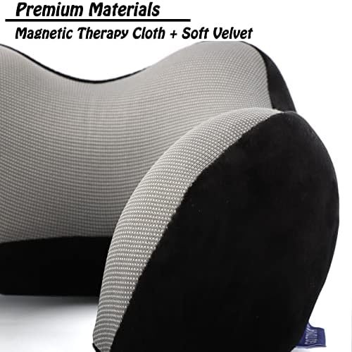 GOTDYA Travel Pillow,Travel Neck Pillows for Sleeping,100% Pure Memory Foam Soft Comfort & Support Pillow for Airplane/Car/Office&Home Rest Use-Black - Image 4