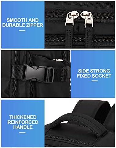 VGCUB Carry on Backpack,Large Travel Backpack for Women Men Airline Approved Gym Backpack Business Laptop Daypack,Black - Image 9