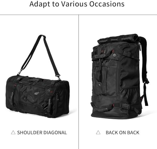 Travel Backpack Carry On Backpack Durable Convertible Duffle Bag Fit for 15.6 Inch Laptop for Men and Women hiking airplane shoes bag extendable three way uses multiple - Image 9
