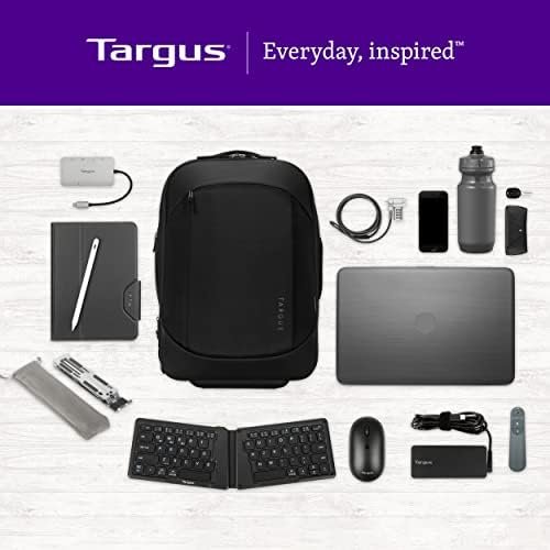 Targus 16 Inch Groove Laptop Backpack, Black - Fits Most Laptops up to 16", Water Resistant Travel Backpack for Business Commuters, College, and Travel (CVR600) - Image 6