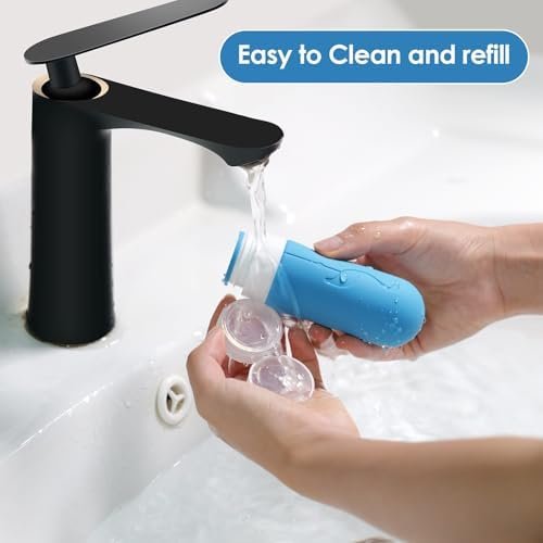 4 Pack Travel Bottles for Toiletries,TSA Approved Silicone Travel size Toiletries,Leak Proof Travel Containers for Toiletries,Travel Bottles for Shampoo Conditioner Lotion (Flamingo) - Image 4