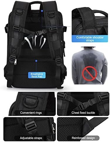 VGCUB Carry on Backpack,Large Travel Backpack for Women Men Airline Approved Gym Backpack Business Laptop Daypack,Black - Image 7