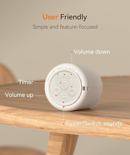 Dreamegg White Noise Sound Machine - Portable Sound Machine for Baby Adults, Travel Sound Machine for Sleep, 16 Nature Sound, Timer, White Noise Machine for Sleeping Office Privacy Home Gift - Image 7