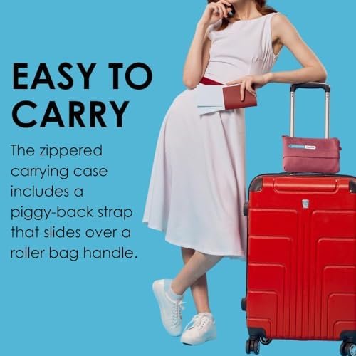 SAGEFINDS Airplane Travel Blanket | Compact Throw Blanket for Camping and Hiking | Converts into a Pillow | Travel Gift | Soft Jersey Knit | Fits in Backpack | Attaches to Luggage | Travel Essential - Image 4