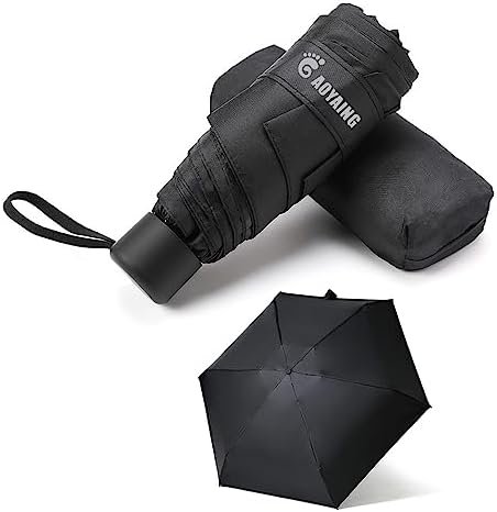GAOYAING Travel Umbrella Mini Umbrellas for Rain Sun&Rain Lightweight Small UV Sun Umbrella Compact Suit for Pocket with Case - Image 2