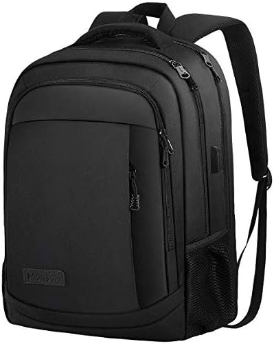 Monsdle Travel Laptop Backpack Anti Theft Backpacks with USB Charging Port, Travel Business Work Bag 15.6 Inch College Computer Bag for Men Women, Black