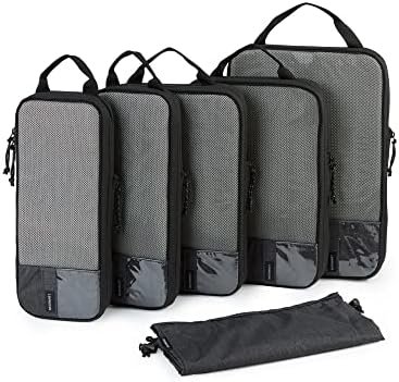 BAGSMART 6 Set/4 Set/2 Set Compression Packing Cubes for Travel, Lightweight Vacation Travel Essentials, Travel Accessories for Suitcase Organizer Bags Set, Durable Luggage Organizer Travel Bags