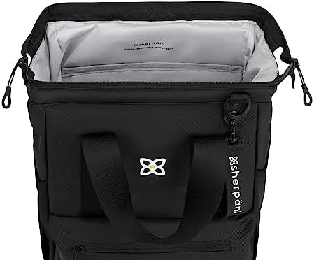 Sherpani Dispatch, Convertible Backpack Tote, Travel Backpack, Crossbody Bags for Women, Laptop Backpack, Fits 13 Inch Laptop (Raven) - Image 5