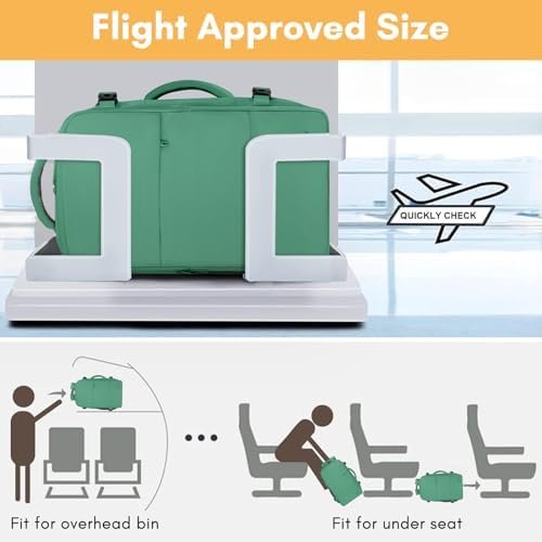 Taygeer Travel Backpack for College Woman, Lightweight Backpack for 15.6 inch Laptop with USB Charging Port, TSA Friendly Bag for Women Traveling, Backpack Carry On Luggage for friend Gym Sport, Green - Image 3