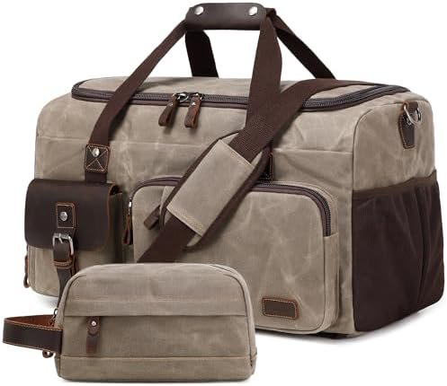 Travel Duffle Bag Weekender Bag with Shoe Compartment Overnight Bag for Men Travel Bag Carry On Lugguage Light Green