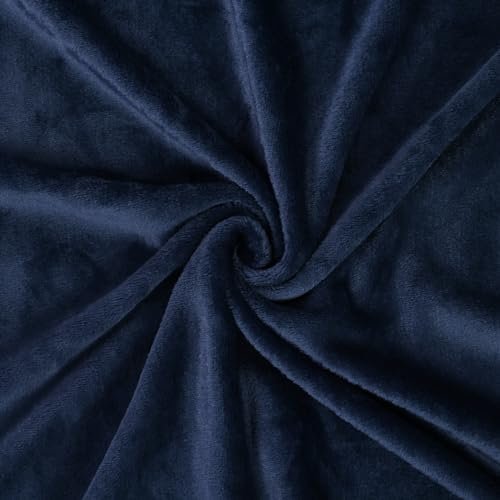 Vessia Travel Blanket for Airplane, Train and Car, Warm and Soft Travel Blanket in Bag for Adults and Kids, Portable Compact Long Flight Blanket with Luggage Sleeve, Backpack Clip(Navy) - Image 7