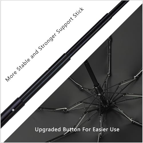GAOYAING Small Mini Umbrella For Travel With Case, Compact UV Umbrella Protection Sun, Lightweight Portable Parasol Sun&Rain Umbrellas Navy Blue - Image 4