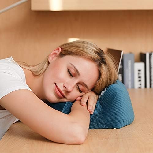 Memory Foam Neck Pillow with 360-Degree Head Support Lightweight Comfortable Travel Airplane Pillow with Storage Bag for Sleeping, Traveling,Car, Train, Bus and Home Use(Blue) - Image 7