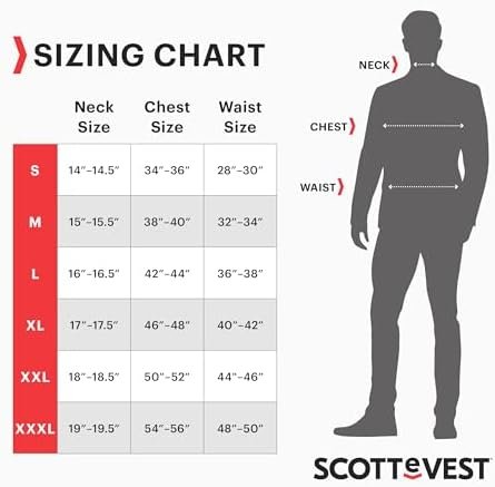 SCOTTeVEST 101 Vest for Men - 9 Hidden Pockets - Water Repellent for Travel & More - Image 4