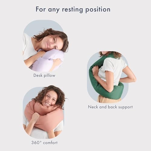 Huzi Infinity Pillow - Travel Neck Pillow - Versatile Soft 360 Support Scarf - Machine Washable - Home Travel Flight Road Trips (Terracotta) - Image 5