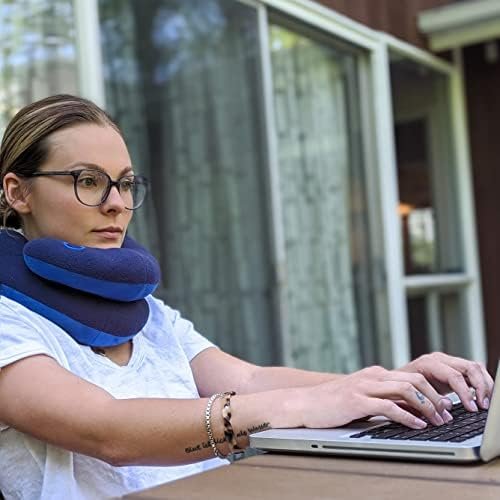 BCOZZY Neck Pillow for Travel Provides Double Support to The Head, Neck, and Chin in Any Sleeping Position on Flights, Car, and at Home, Comfortable Airplane Travel Pillow, Large, Black - Image 10