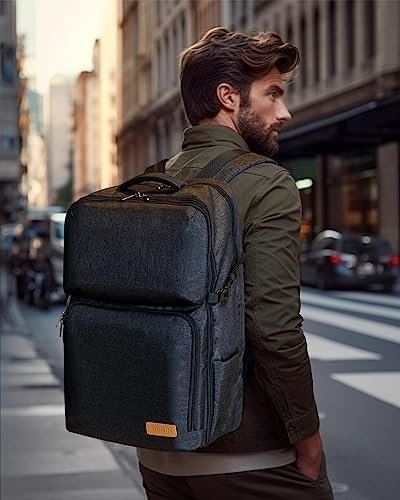Upgraded Version Business Backpack, Anti Theft Carry on Backpack, Extra Large 17.3 inch Travel Laptop Backpack, Water Resistant College Bag Carry on Bag Gifts for Men&Women for Office/Teacher/Work. - Image 6