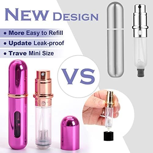 KAYZON Travel Mini Perfume Refillable Atomizer Container, Portable Perfume Spray Bottle, 5ml Travel Perfume Scent Pump Case Fragrance Empty Spray Bottle for Traveling and Outgoing (3 Pack) - Image 5