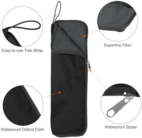 HARFINGTON Wet Umbrellas Bag Superfine Fiber Reversible Umbrellas Sleeve Cover Portable Waterproof Case for Storage Carry Travel Home Outdoor - Image 4
