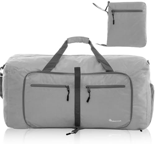 Dimayar 65L/85L/115L Travel Duffle Bag for Men,Foldable Travel Duffel Bag with Shoes Compartment Overnight Bag for Men Women