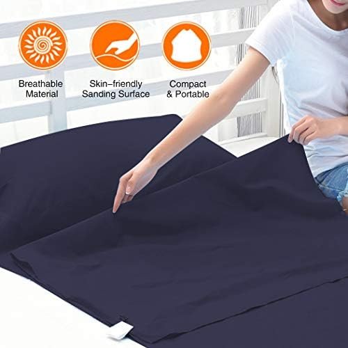 Sleeping Bag Liners Lightweight Travel Camping Sheet Sleep Bag Liner Adults Lightweight Warm Weather Hotel Compact Portable Sleeping Sack Indoor Outdoor Hostels Traveling Backpacking Hiking Blankets - Image 3