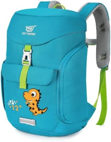 SKYSPER Kids Backpack 12L Small Kids Travel Backpack Children Kindergarten Daypack for Girls Boys Kid School Back Pack for Daytrip Outdoor Camping (Green)