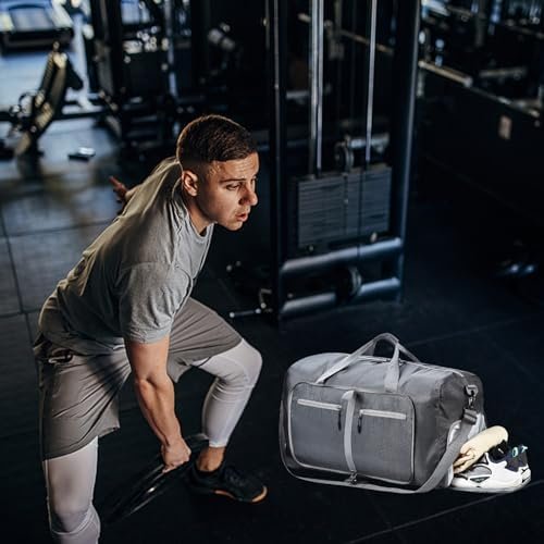 Dimayar 65L/85L/115L Travel Duffle Bag for Men,Foldable Travel Duffel Bag with Shoes Compartment Overnight Bag for Men Women - Image 3