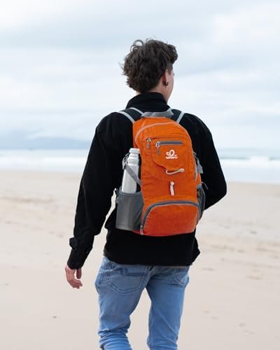 WATERFLY Small Lightweight Packable Backpack: 20l Ultra Light Foldable Travel Hiking Camping Daypack Day Pack for Man Woman - Image 3