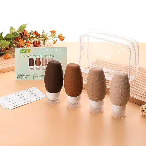 Travel Bottles for Toiletries, Tsa Approved 3oz Silicone Travel Containers Set Leak Proof Refillable BPA Free Travel Accessories with Clear Bag for Shampoo Conditioner Liquids - Image 7