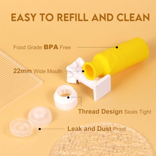 FADVAN Travel Bottles for Toiletries, 3.3oz Tsa Approved Travel Size Containers, BPA Free Leak Proof Silicone Travel Bottles, Refillable Travel Accessories Easy to Squeeze and Clean (Macaron) - Image 3