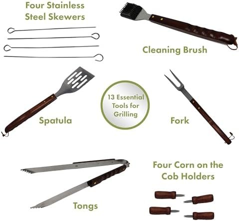 Cuisinart CGS-W13 Wooden Handle Tool Set, Black (13-Piece) - Image 5
