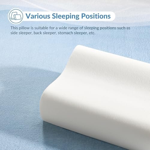 AM AEROMAX Travel Contour Memory Foam Pillow, Cervical Pillow for Neck Pain Relief, Neck Orthopedic Sleeping Pillows for Side, Back and Stomach Sleepers. - Image 6