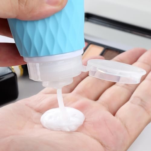 Gemice Travel Size Bottles for Toiletries,Tsa Approved 3oz Portable Travel Bottles, BPA Free Leak Proof Squeezable Travel Size Containers, Travel Accessories for Shampoo Conditioner Lotion (4 Pack) - Image 5