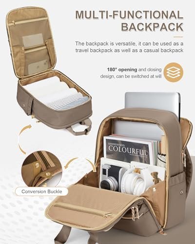wepadre Personal Item Backpack For Traveling On Airplane Carry On Backpack Flight Approved Laptop Backpack For Women Men Personal Item Bag For Airlines Waterproof Hiking Backpack Sports Gym Backpack - Image 4