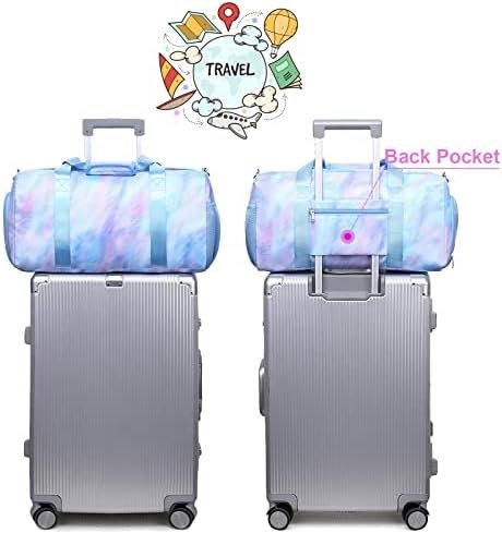 Dance Bag Girls Duffle Bag Teen Sports Gym Bag Travel Bag for Weekender Sleepover Overnight Bag with Shoe Compartment and Wet Pocket - Image 6