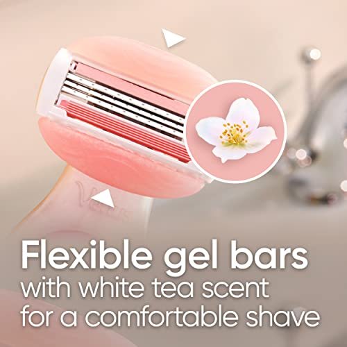 Gillette Venus Mini ComfortGlide White Tea Razors for Women, Includes 1 Mini Handle + 3 Refills + 1 Case - Image 5