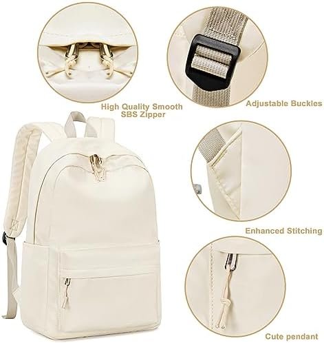 School Backpack for Teen Girls Women Laptop Backpack College Bookbags Middle School Travel Work Commuter Back Pack - Image 4