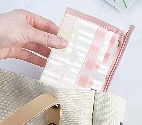 Travel Bottles Kit, TSA Approved Leak Proof Portable Toiletry Containers Set, Clear PET Flight Size Cosmetic Containers for Lotion, Shampoo, Cream, Soap, Set of 11 - Image 8