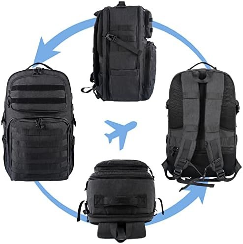 MATEIN 17 inch Laptop Backpack, Large Military Tactical Backpack for Men TSA Approved, Water Resistant Gym Backpacks Computer Bag, Carry on Travel Rucksack for Work Army Camping Hiking - Image 6